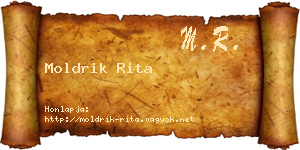 Moldrik Rita névjegykártya